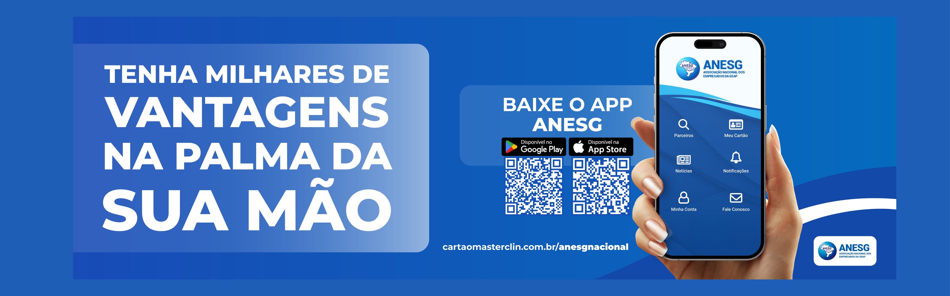 Economize com o APP ANESG: Acesse o Clube de Vantagens MasterClin e Aproveite Descontos Exclusivos!